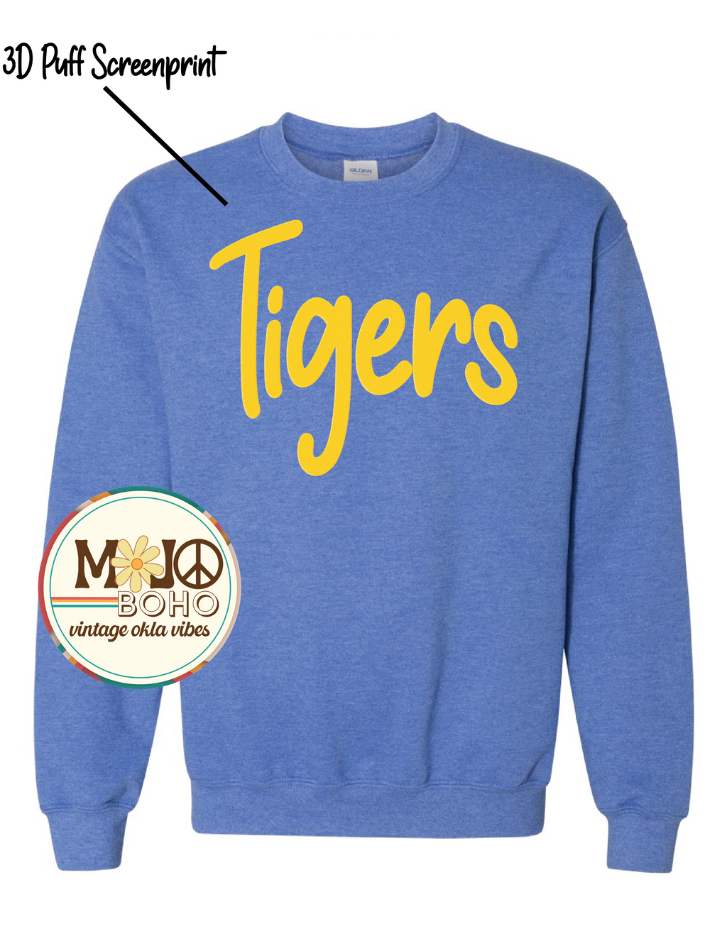 Raised letters. Big Tiger pride. 🐯✨